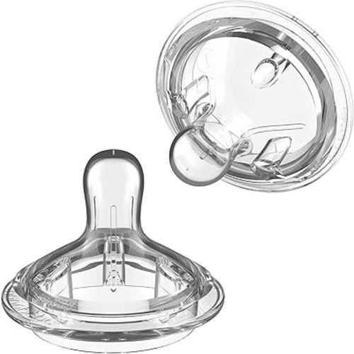 Nanobebe Flexy Silicone Bottles Nipples Triple Vented Twin-Pack - Slow Flow