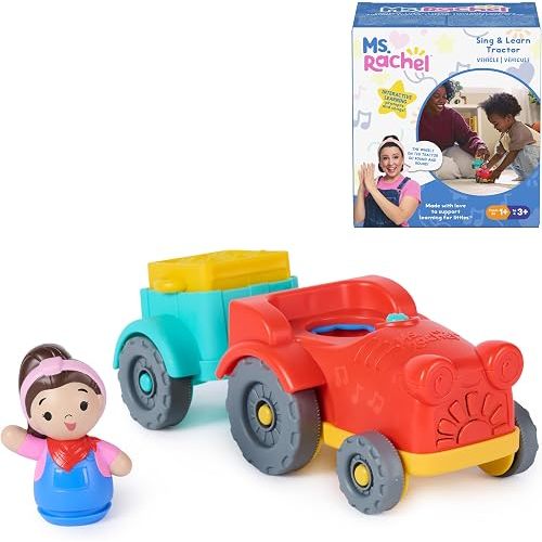 Ms. Rachel Sing & Learn Tractor, Interactive Toy with Sounds & Figure