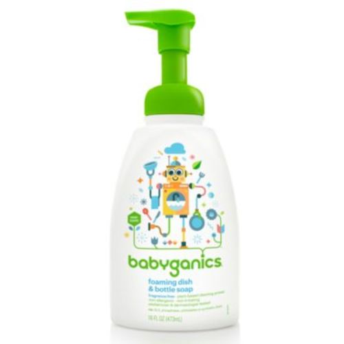 Babyganics® 16 oz. Fragrance-Free Foaming Dish & Bottle Soap - CLEAR - SOAP DISH