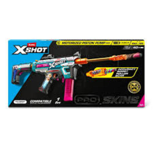 XSHOT Pro Motorized Piston Pump AEB (40 Darts) Motorized Outdoor Foam Blaster by ZURU for Ages 14+
