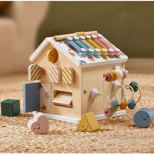 Tiny Land® Cottage Activity Cube - Morandi
