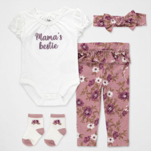 Baby Essentials Baby Girls 2-pc. Pant Set