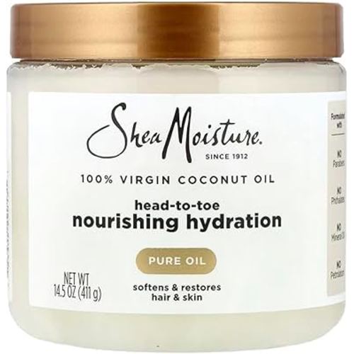SheaMoisture for Dry Skin Nourishing Hydration 100% Extra Virgin Coconut Oil Soften and Restore Skin and Hair 14.5 oz