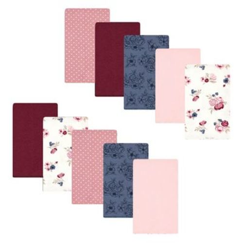 Luvable Friends Hudson Baby Flannel Burp Cloths 10pk Set