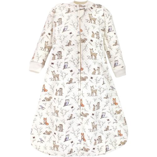 Hudson Baby Unisex Baby Premium Quilted Long Sleeve Sleeping Bag and Wearable Blanket