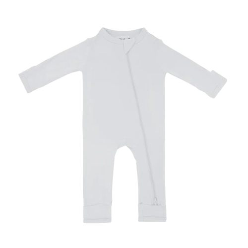 KYTE BABY Soft Bamboo Rayon Rompers, Zipper Closure, 0-24 Months (Newborn, Storm)