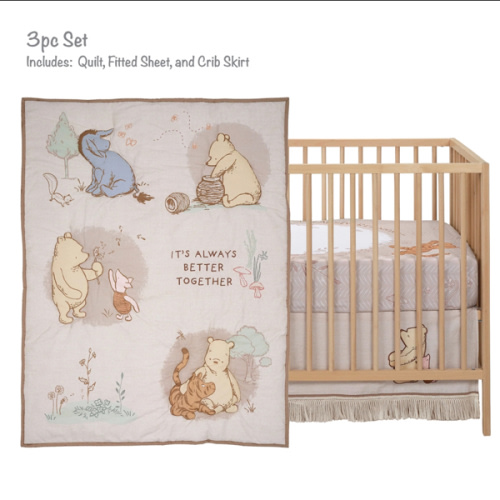 Pooh Bear & Pals 3-Piece Crib Bedding Set