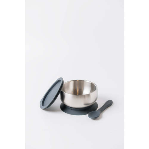 Lion & Lady 18/8 Stainless Steel Feeding Bowl with silicone suction base