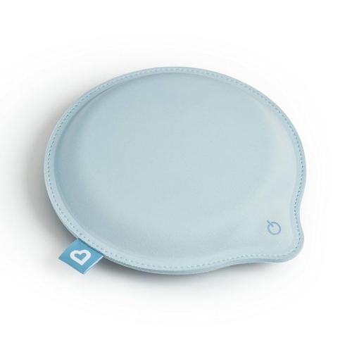 Munchkin Lulla-Vibe Vibrating Pad, Baby Sleep Soother for Crib Mattresses, Bassinets, Strollers, Nap and Sleep Aid for Babies and Infants, Rechargeable, Light Blue