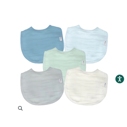 green sprouts® Muslin Bibs made from Organic Cotton (5 pack)
