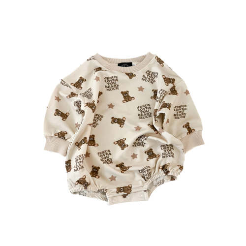Jesus Loves You Beary Much Bubble Jumpsuit – OUR HOUSE ABOVE