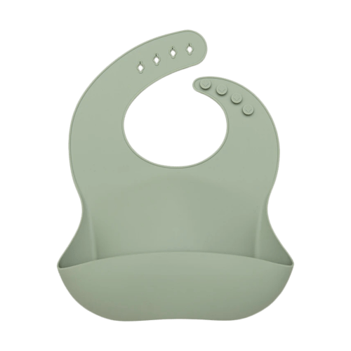 Soft, Waterproof Silicone Feeding Bib