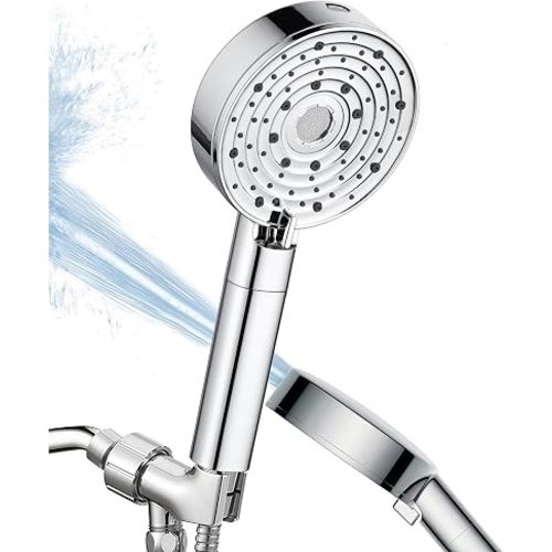 10-Mode Filtered Handheld Shower Head - Chrome, High Pressure