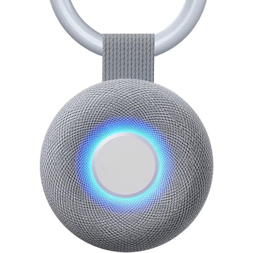 Portable Sound Machine - White Noise Sound Machine for Baby, Travel Donut Sound Machine for Sleep, 15 Soothing Sounds & 7 Colors Night Light, Breathing, Baby Shusher, Registry Gift, Grey