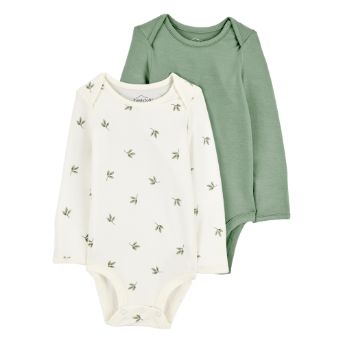 Baby 2-Pack Long-Sleeve PurelySoft Bodysuits - Carter's | Carter's