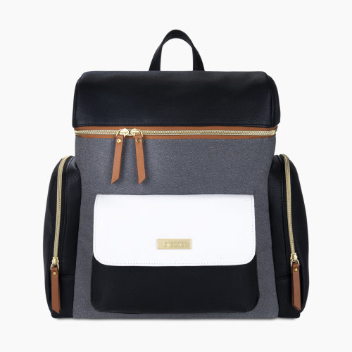 Baby Brezza Valentina Diaper Bag Backpack - Black/Grey/White