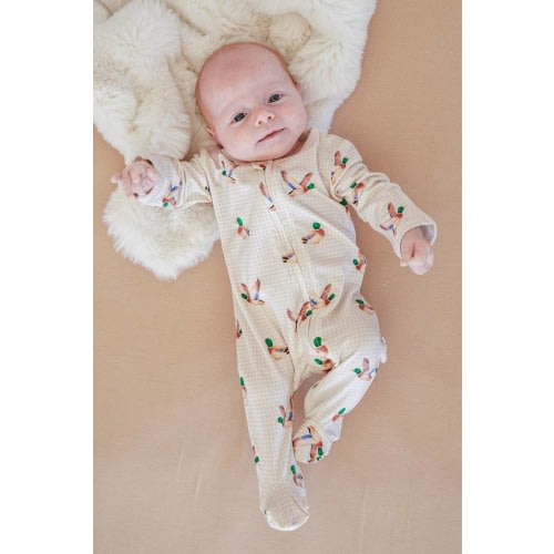 Bamboo Zipper Footie | Little Mallard – The Silly Goose Children’s Shop