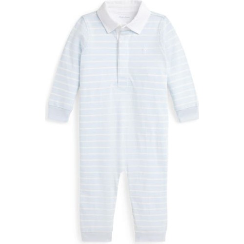 Rugby Cotton Jersey Coverall, 6M