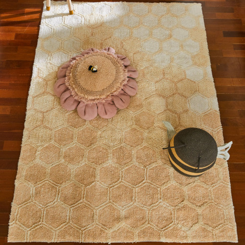 Lorena Canals Sweet Honey Washable Rug - Honey, 4' 7" X 6' 7"
