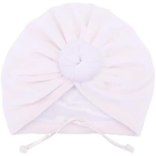 Silky Satin Lined Turban Hat for Babies Infant Toddler Girls Boys Bonnet Newborn Cotton Beanie Little Kids Shower Caps