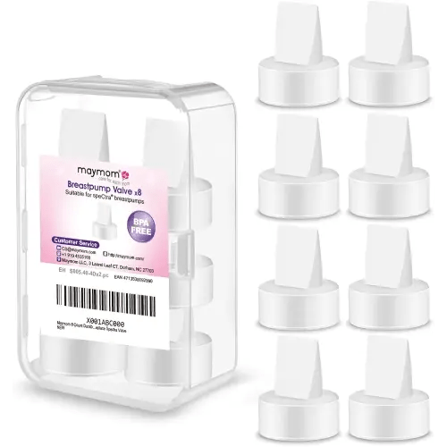 Maymom 8 Count Duckbill Valves Compatible with Spectra S1 S2 9 Plus Dew 350 Not Original Spectra Pump Parts S2 Accessories Replace Valve (White)