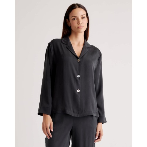 100% Washable Silk Pajama Long Sleeve Top