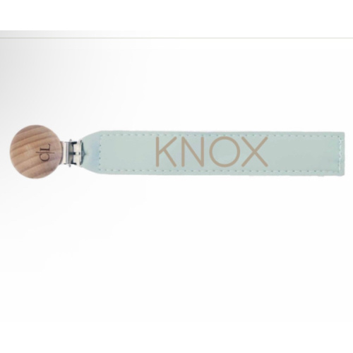 Personalized Leather Pacifier Clip | All Colors