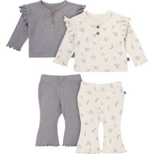 Henley Ruffle Tops with Pants Set, 12M