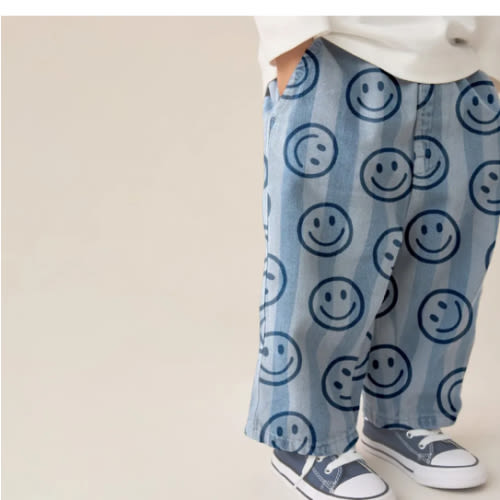 Baby & Kids Smiley Stripe Jeans
