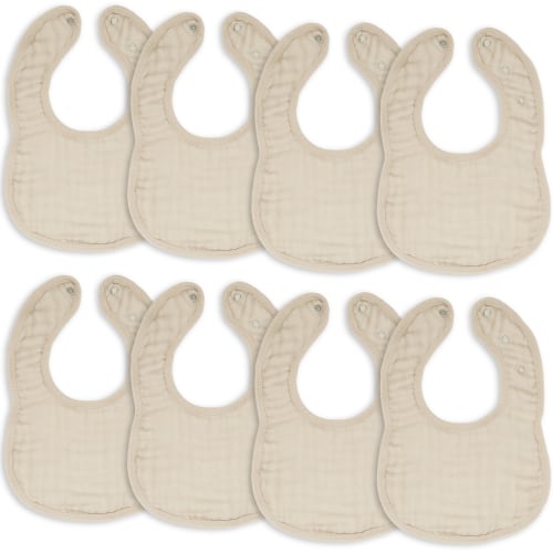 Muslin Bibs in Sand