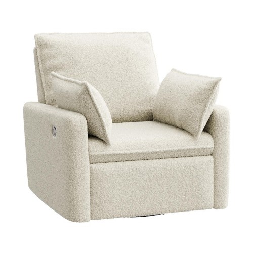 Paxton Pillow Manual Teddy Faux Fur Ivory