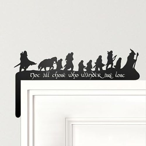 Lord Middle-Earth Inspired Metal Door Corner Decor Lord Decor, Left Side