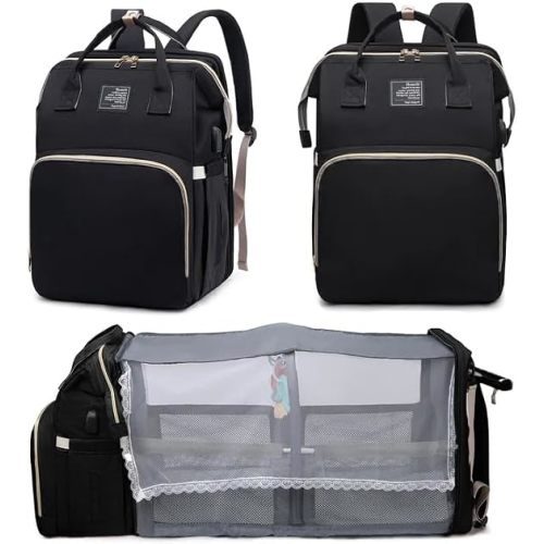 Black boy Diaper Bag Backpack: Baby