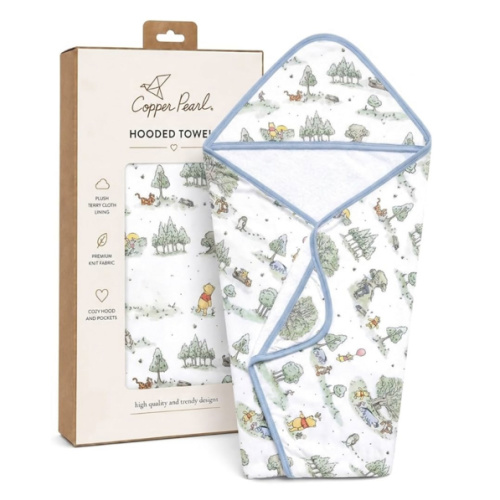 Amazon.com: Copper Pearl Hooded Bath Towels Premium Knit/Terry Cloth Baby Towels with Hood, Pockets, and Cool Designs - Great to Gift and Make Bath Time Fun - Baby Bath Towel, Hundred Acre Wood