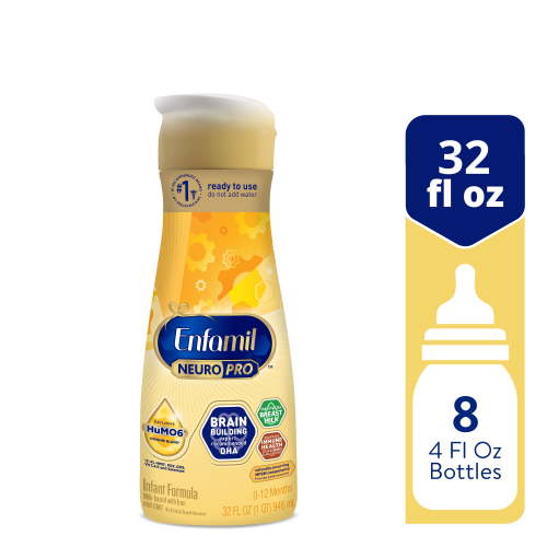 Enfamil NeuroPro Liquid Baby Formula Brain Support 32 fl oz with DHA MFGM Immune