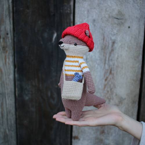 Otter, crochet otter, amigurumi otter, soft toy otter, birthday gift, cute otter, crochet animal, amigurumi animal, crochet toy otter