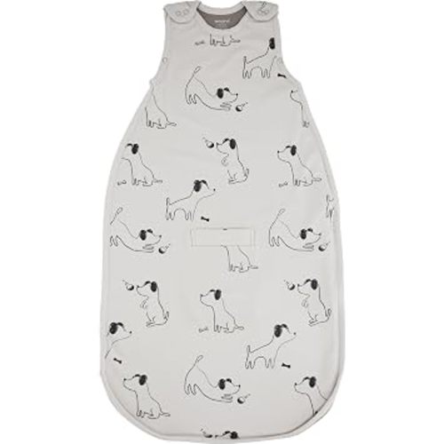 Woolino Merino Wool & Organic Cotton Baby Sleep Sack 2-24 Months – Ultimate 4-Season Baby Sleeping Bag, Universal Size Wearable Blanket, 2-Way Zipper & Adjustable Fit, Year-Round Use – Puppy