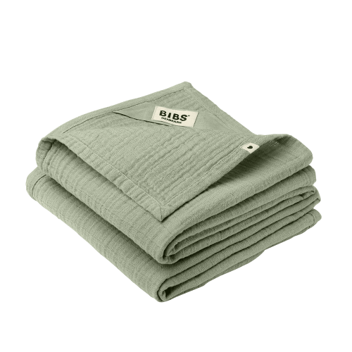 BIBS Organic Muslin Cloth - Sage – Bibsworld store US