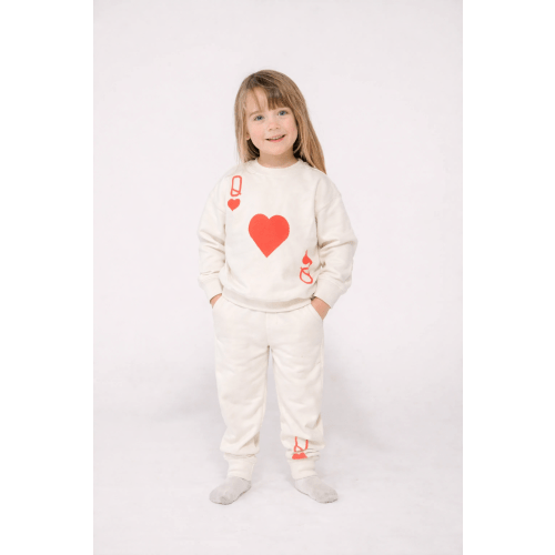 Queen of Hearts Jogger Set - Kids (Red)