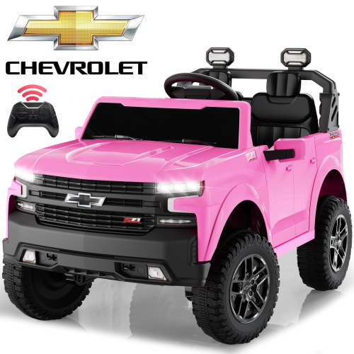 iYofe, Ride on Cars for Kids, Chevrolet Silverado 24V 2 Seat, Pink