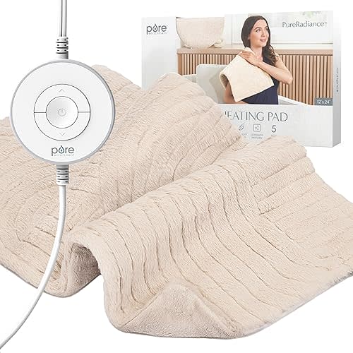 Pure Enrichment PureRadiance Luxury Heating Pad, 12 x 24 Inches, 6 Settings
