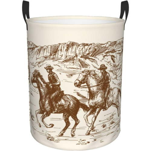 Large Laundry Basket Western Boho Home Decor Laundry With Handles Collapsible Laundry Baskets Waterproof Dirty Clothes Storage Basket Toy For Room Bathroom Bedroom Decor