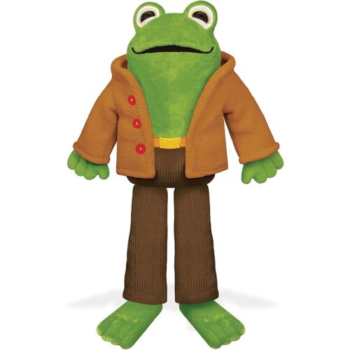YOTTOY Frog Plush – Frog and Toad Stuffed Animal Toy Inspired by the Frog and Toad Books by Arnold Lobel, Soft 12 Inch Frog Plush with Removable Jacket and Corduroy Pants