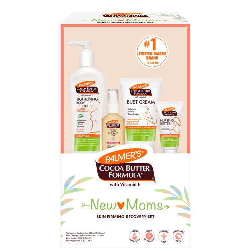 Palmer's Maternity Skin Recovery Set: Body Lotions, Nipple Cream, Pregnancy Oil for Stretch Marks