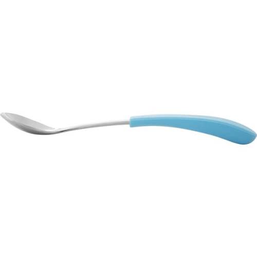 2-Pack Stainless Steel Infant Spoons, Blue - Avanchy | Maisonette