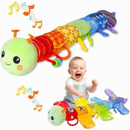 Baby Musical Plush Caterpillar for infant 0-3-6-12 Month Old Boys Girls