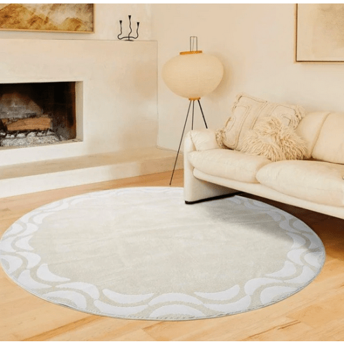 LUNA - Cream
Washable Rug
Circle: 5'3" x 5'3"
With Low profile rug pad