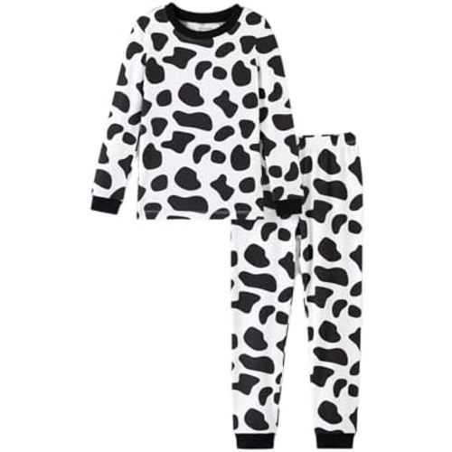 PATPAT Boys Pajama Sets Ages 2-12 Years - Snug Fit Long Sleeve Crew Neck Sleepwear, Soft Breathable Kids PJs
