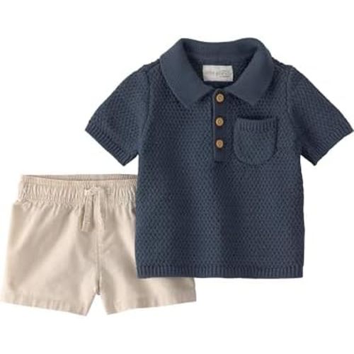 little planet by carter's unisex-baby 2-piece Shorts Set Made With Organic Cotton