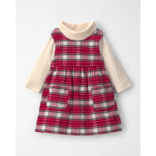 Baby Girl 2-Piece Organic Cotton Flannel Jumper Set - Little Planet | Carter's